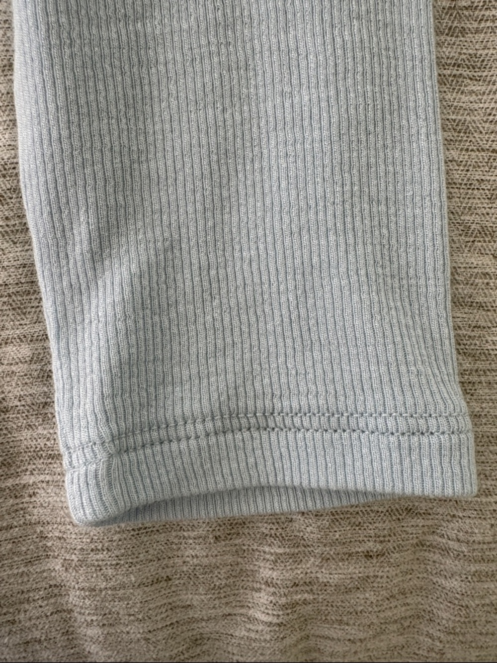ATM Anthony Thomas Melillo Light Blue Long-Sleeve Ribbed Top - Picture 5 of 6